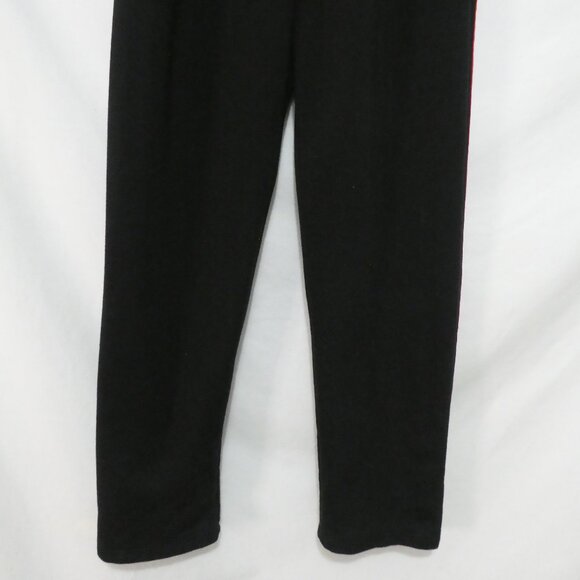 Black Sweatpants With Red and White Striped Side Panels | xl - extra large - Picture 7 of 15